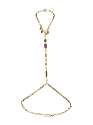 Schmuck mit bunten Farbsteinen