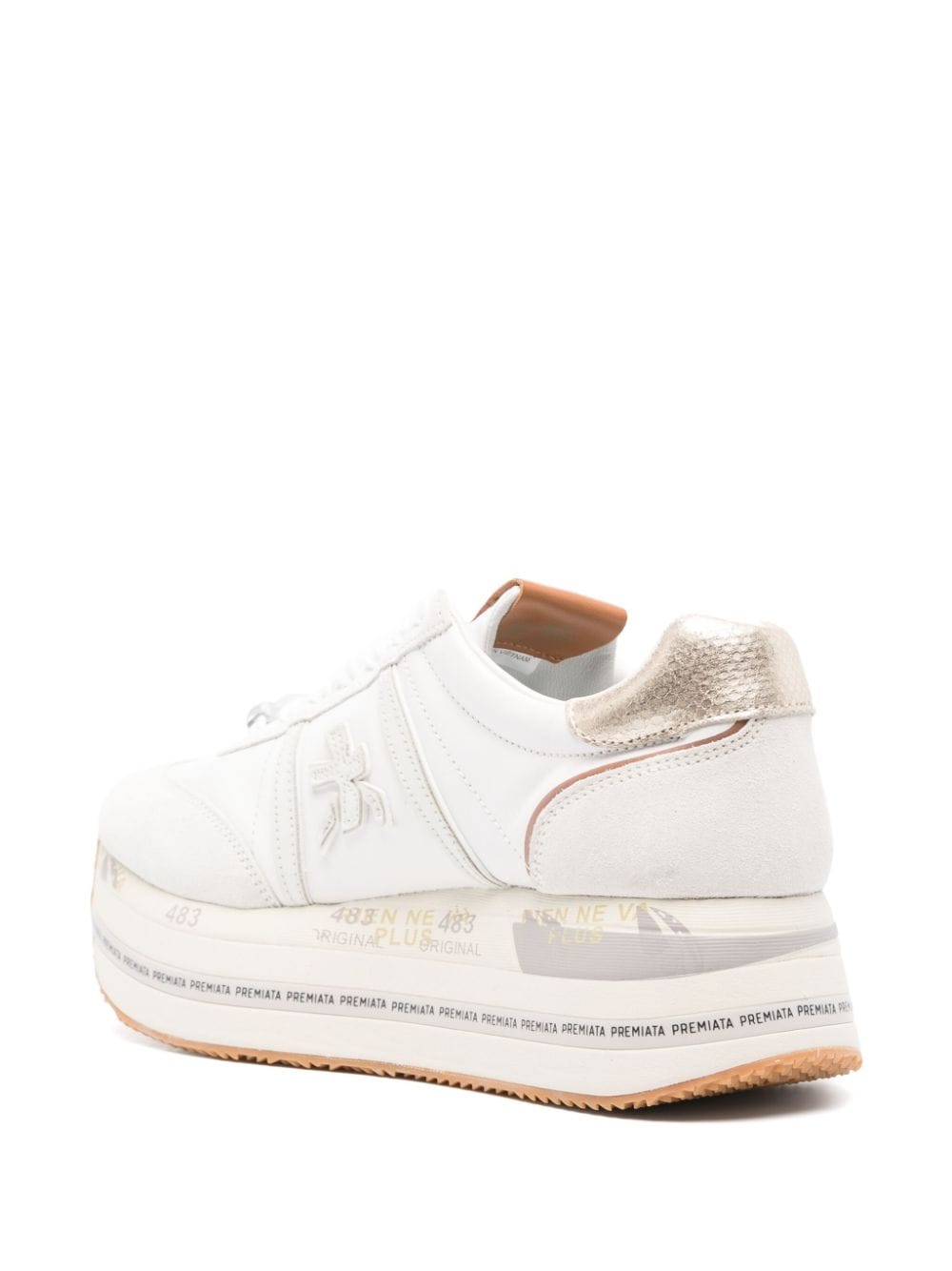 Shop Premiata Beth 7037 Sneakers In White