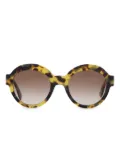 Emmanuelle Khanh round-frame sunglasses - Brown