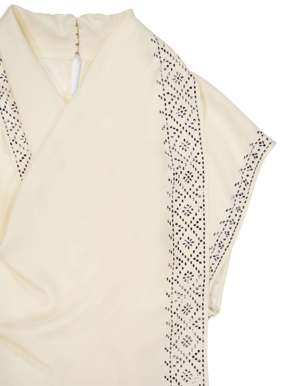 RABANNE CRYSTAL-EMBELLISHED BLOUSE 