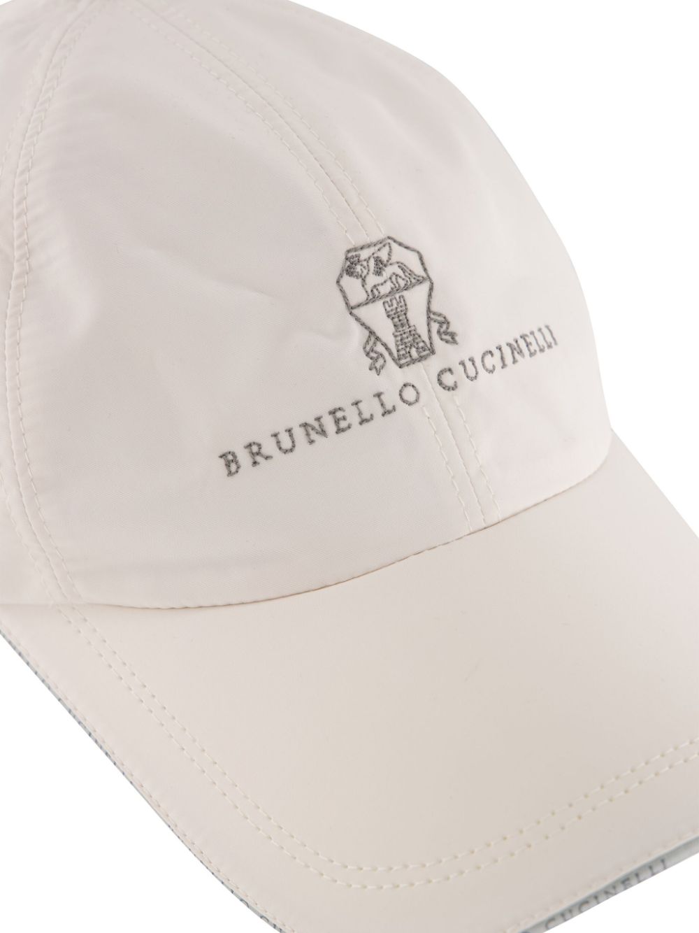 Brunello Cucinelli embroidered cotton cap Men