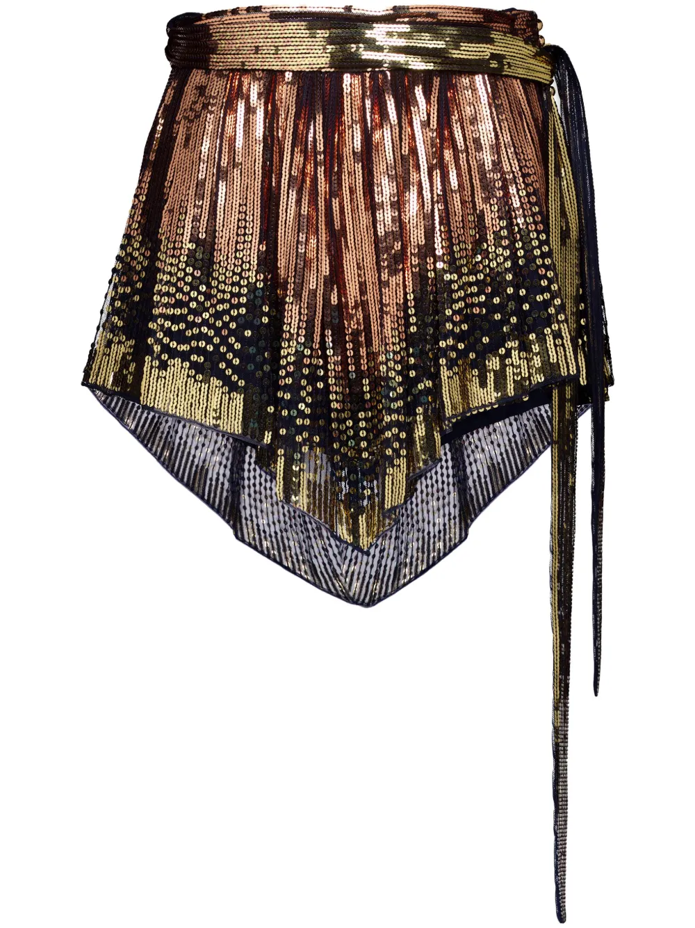 Rabanne belted sequinned shorts Women