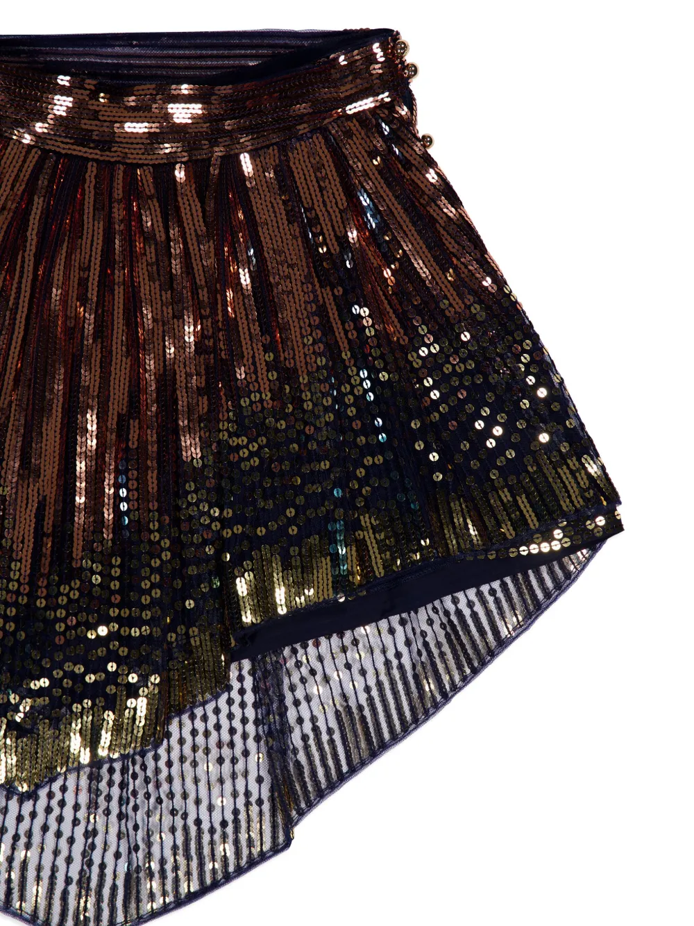 Rabanne ceintuur shorts met pailletten Goud