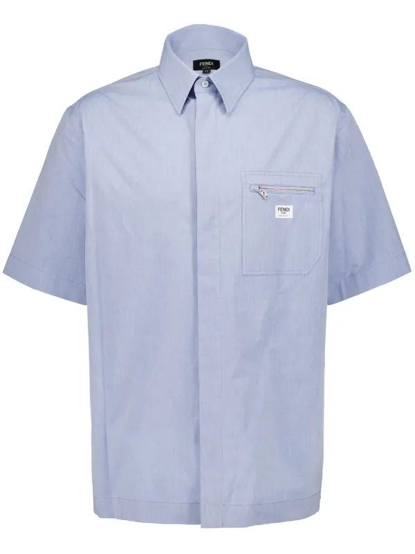 Fendi blue shirt outlet