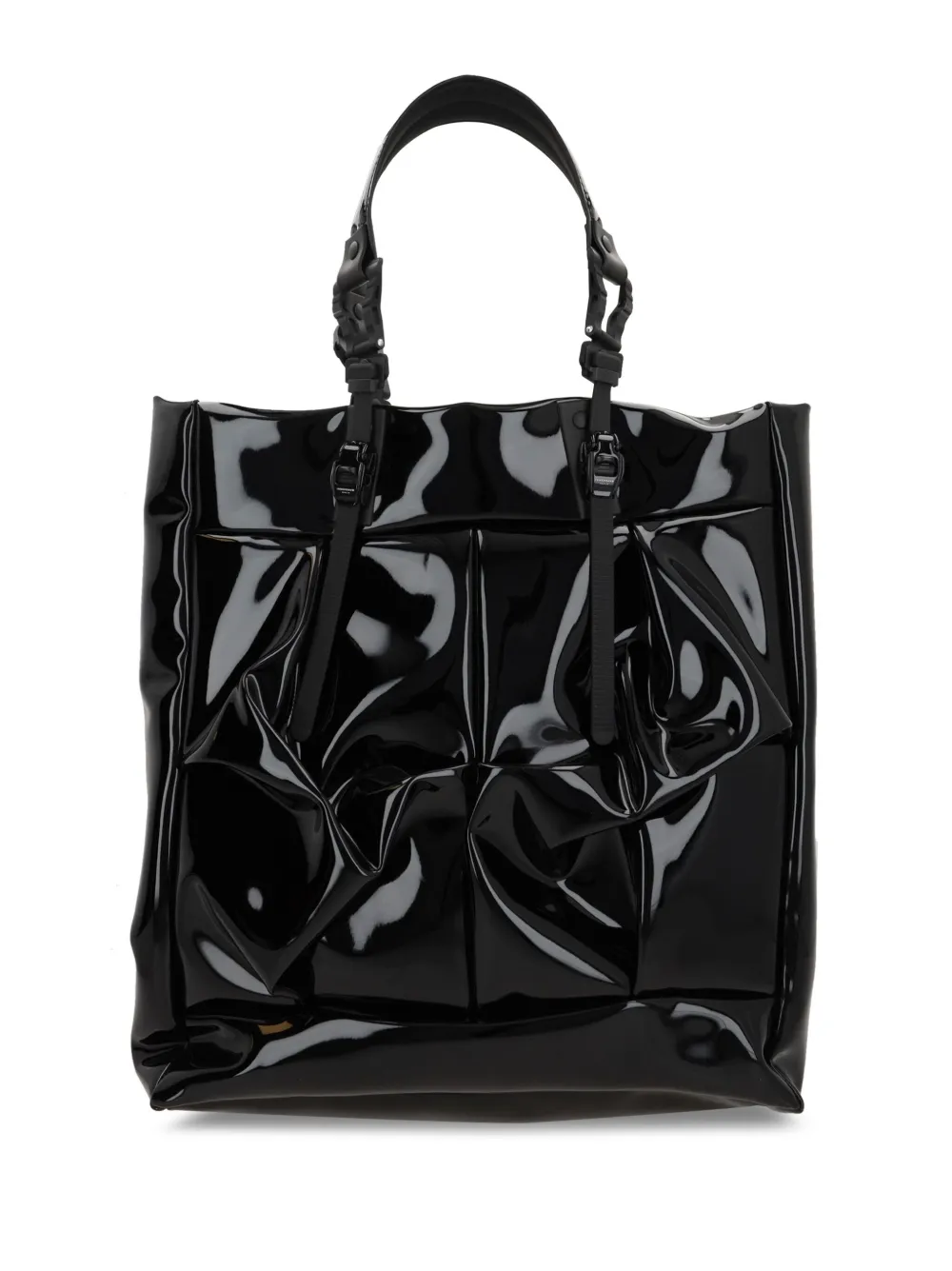 Innerraum patent-finish tote bag - Black