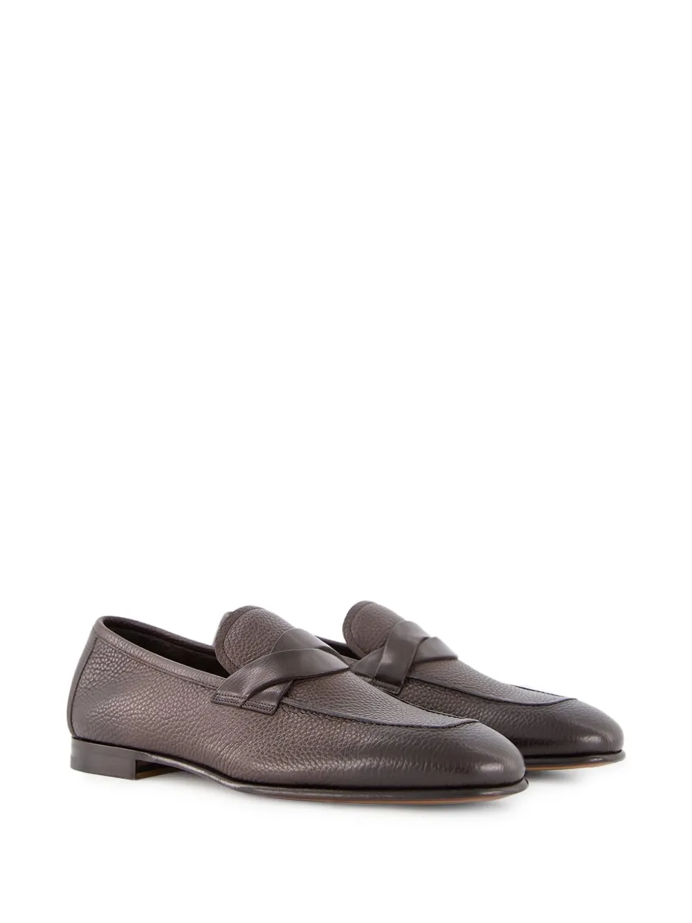 TOM FORD leather loafers Brown