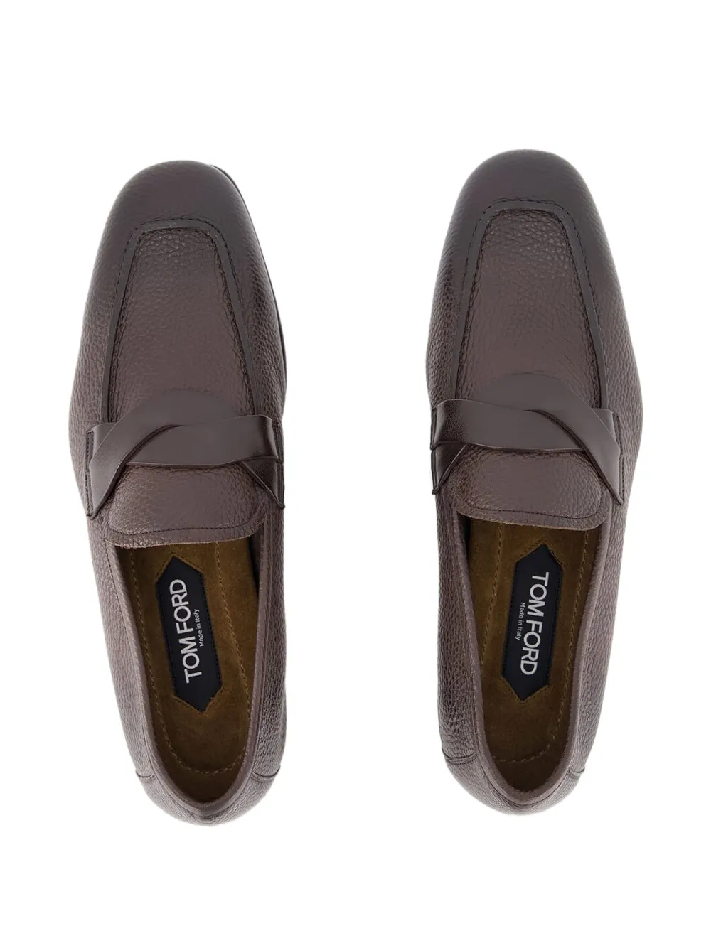 TOM FORD leather loafers Brown
