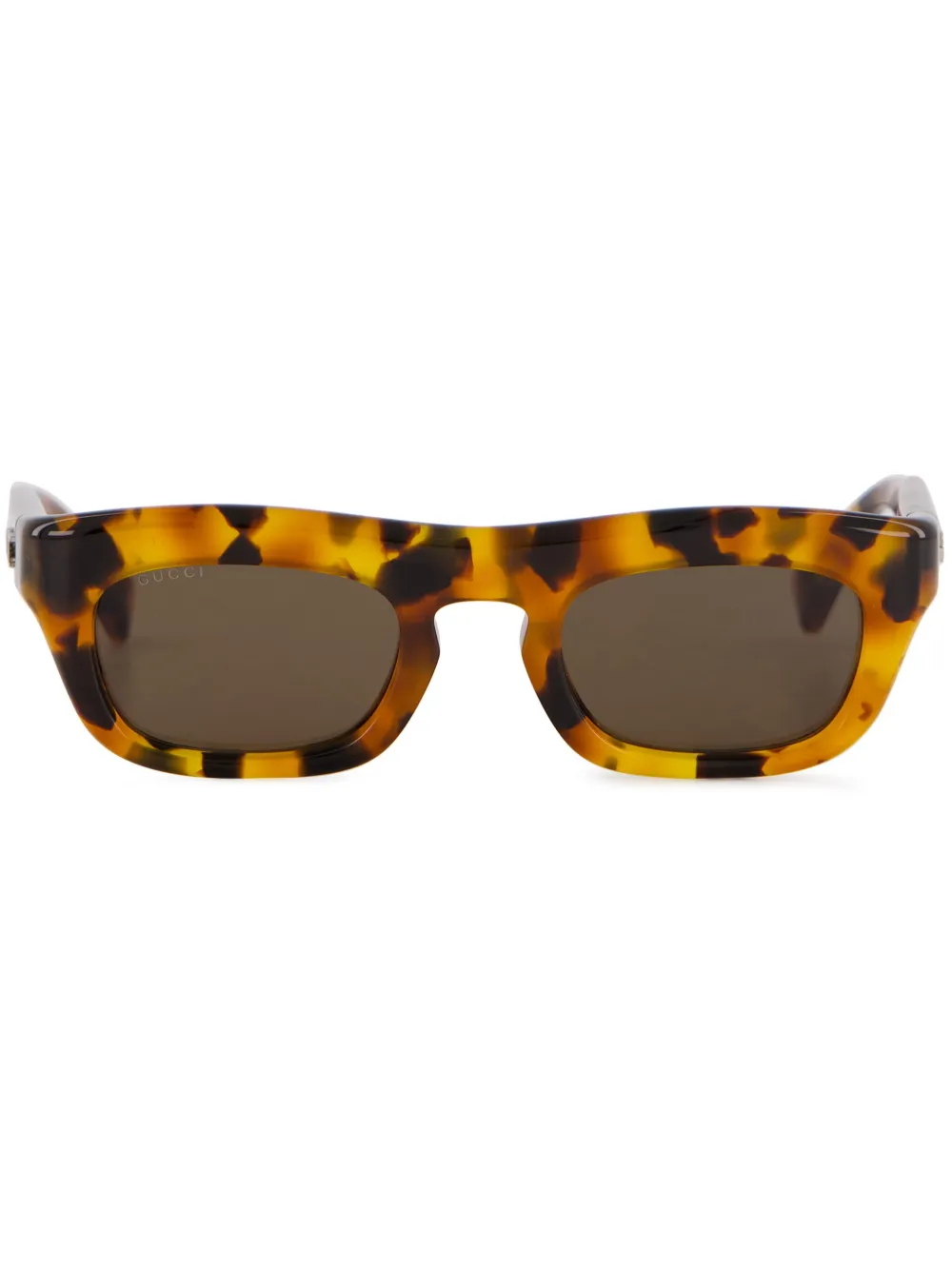 Gucci Eyewear rectangular-frame sunglasses | Brown | Image 1