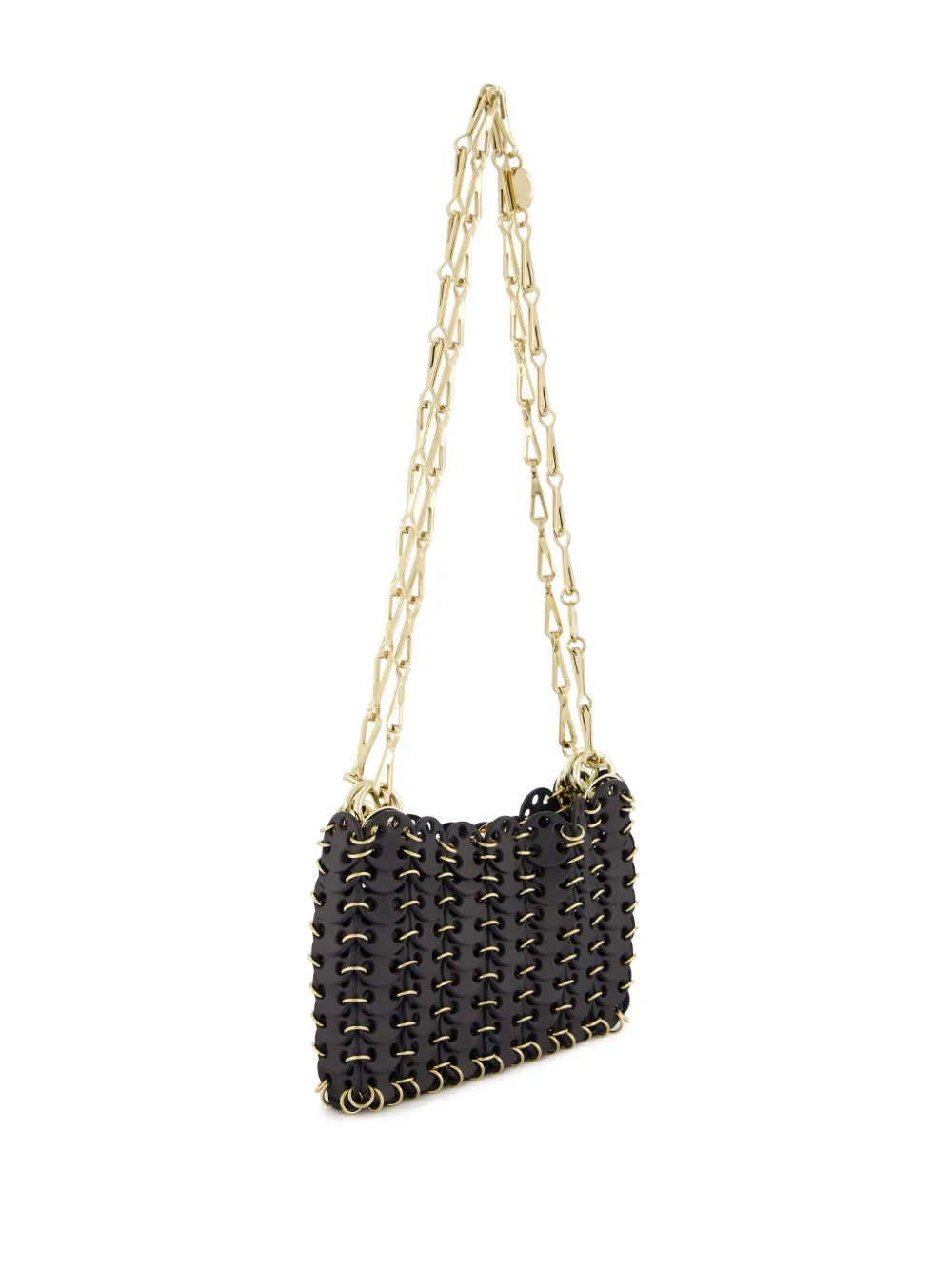 Rabanne Nano 1969 shoulder bag - BLACK / GOLD