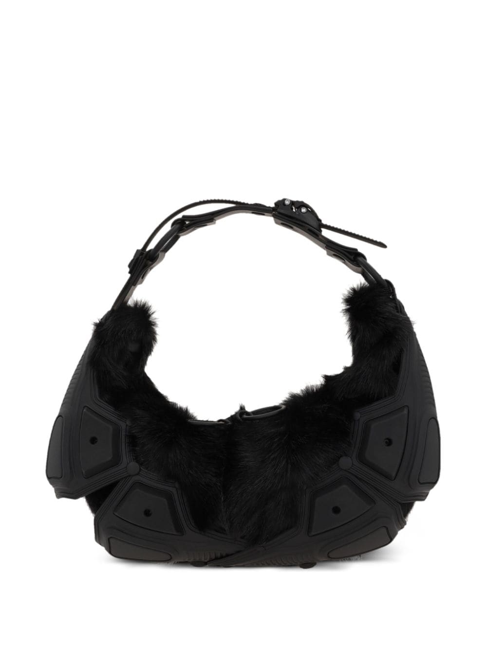 Shop Innerraum Small Half Moon Shoulder Bag In Black