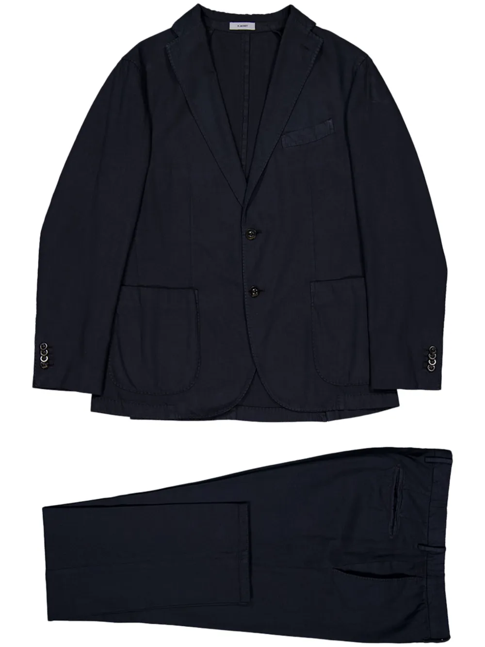Boglioli Pak met enkele rij knopen Blauw