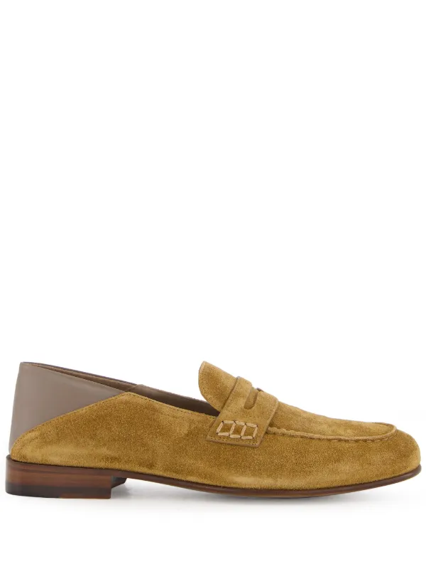 Manolo Blahnik Plymouth Loafers in Neutrals