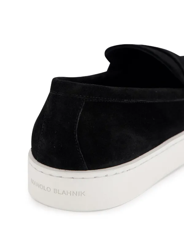 Manolo Blahnik Ellis Loafers | Black | FARFETCH GE