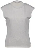 Rabanne chain-detail cotton T-shirt - Grey