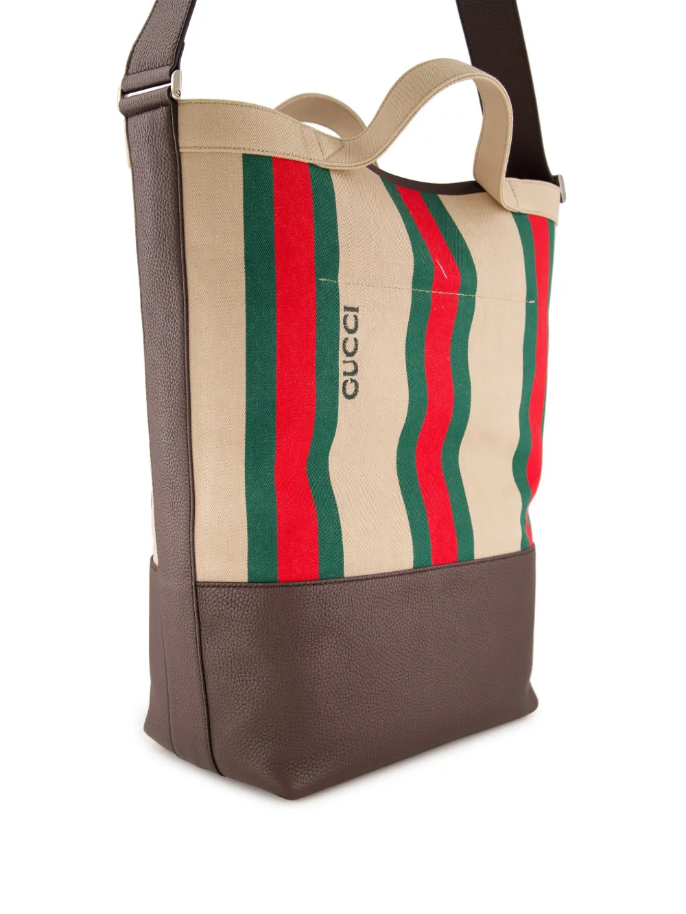 Gucci Grote shopper met Web-streep Bruin