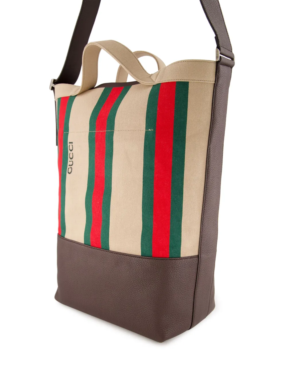 Gucci Grote shopper met Web-streep Bruin