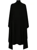 ALAINPAUL draped midi dress - Black