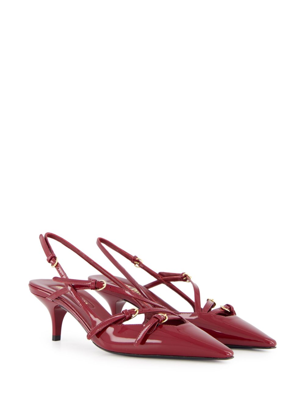 Miu Slingback sandalen Rood