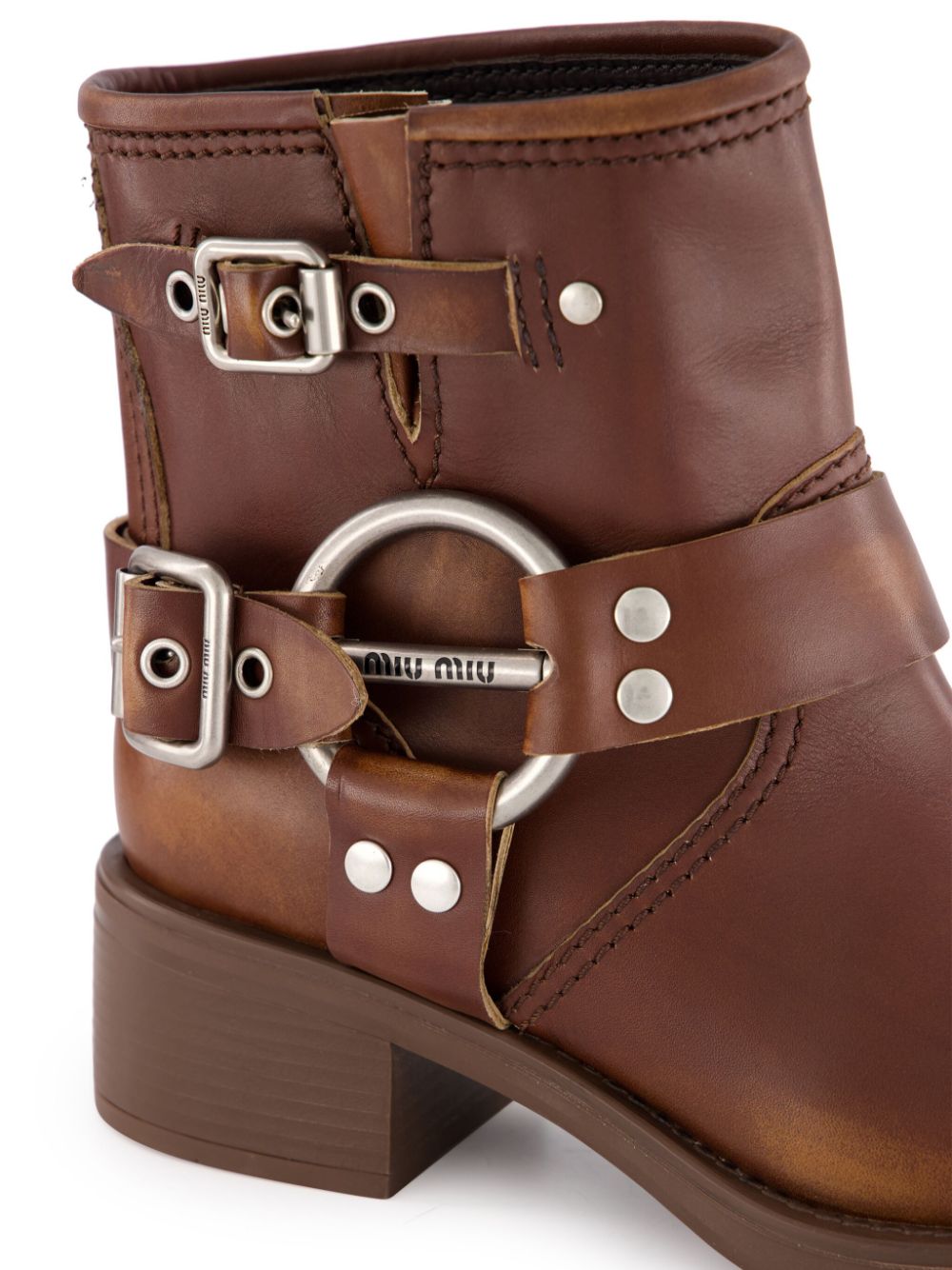 Miu Miu leather ankle boots Women