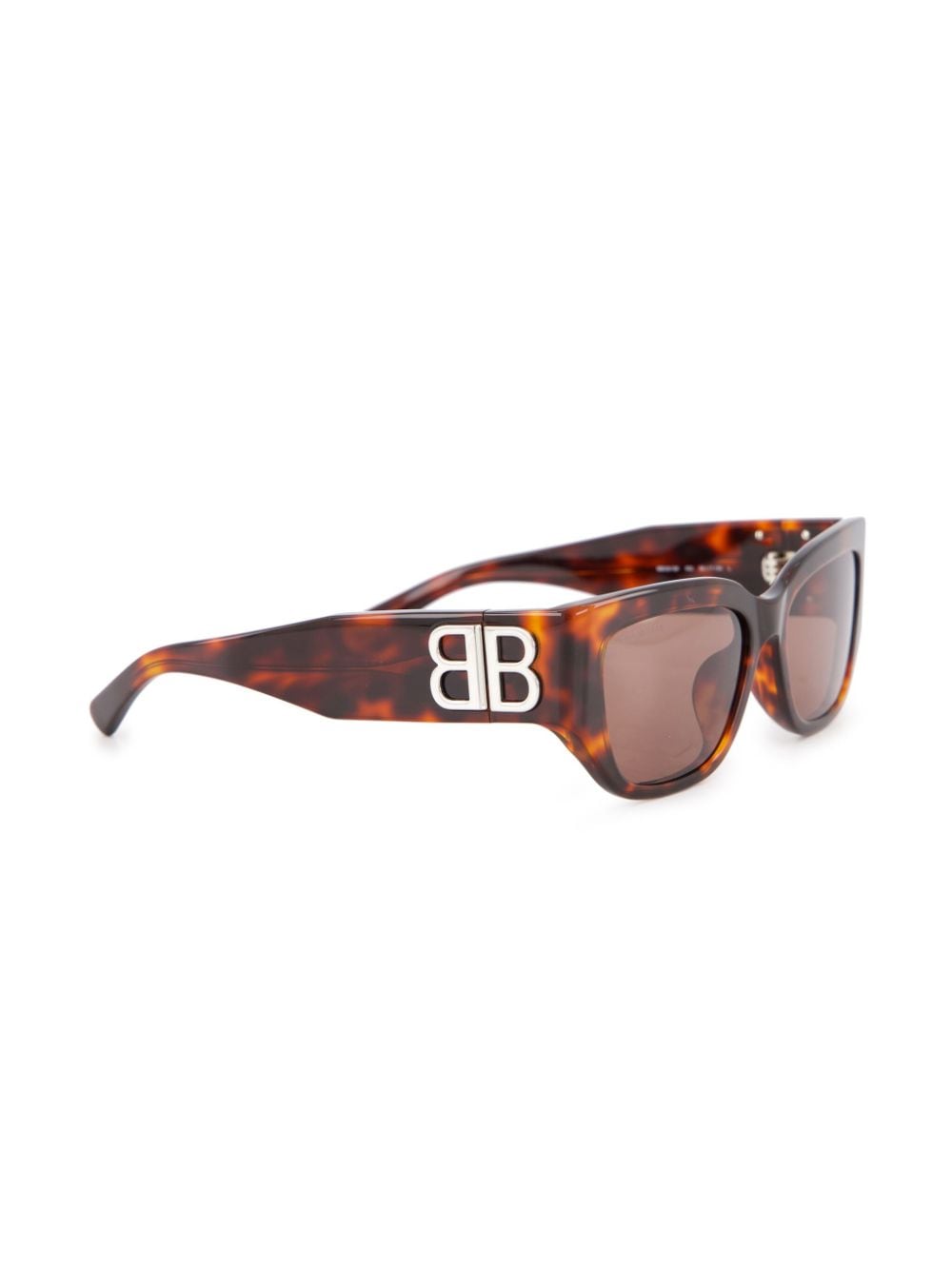 Shop Balenciaga Bossy Square Sunglasses In Brown