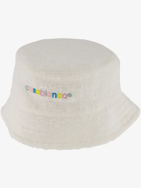 Casablanca logo-embroidered bucket hat