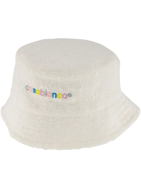 【関税込み】Logo Printed Bucket Hat - Casablanca - Cotton - APS24-HAT-003-01-01_11be529f-