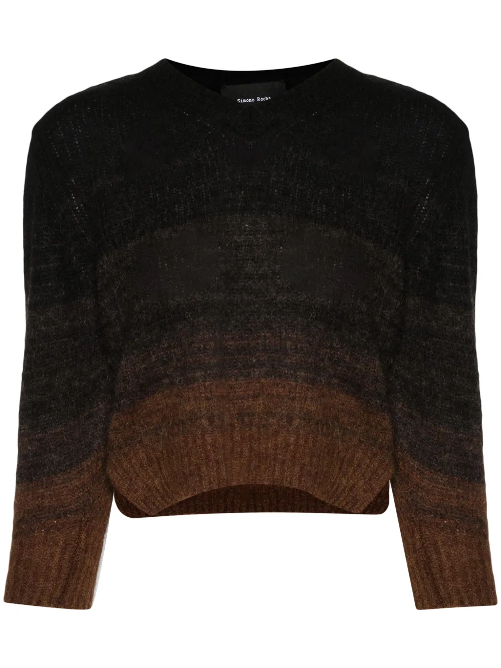 Simone Rocha Sweater verfraaid met kristallen Bruin