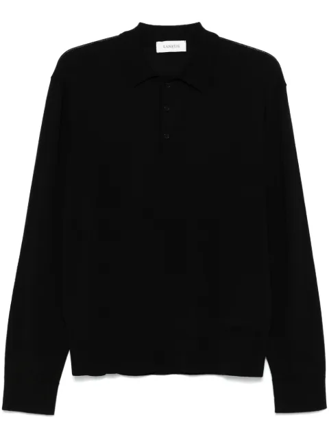 Laneus knitted polo shirt
