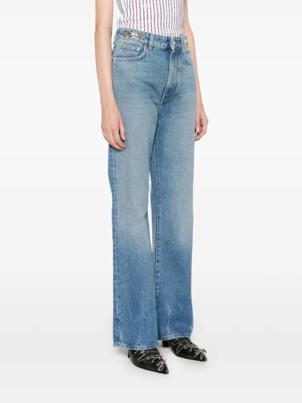 デニム・ジーパン RABANNE Woman Jeans Blue 24FCPA245CO0524 M412 Rabanne Straight Jeans | Blue | FARFETCH