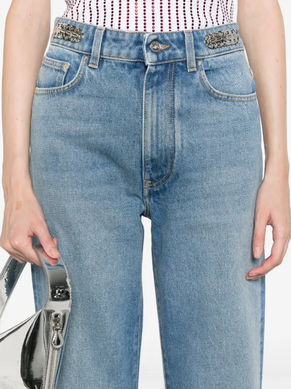 デニム・ジーパン RABANNE Woman Jeans Blue 24FCPA245CO0524 M412 Rabanne Straight Jeans | Blue | FARFETCH