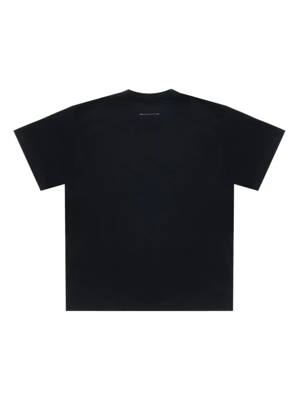 Tシャツ・カットソー MM6 MAISON MARGIELA Men T Shirts SH0HA0004M13040 900 BLACK MM6 Maison Margiela - TAB LOGO T-SHIRT | HBX - Globally