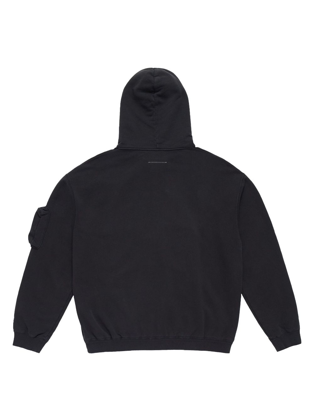 Shop Mm6 Maison Margiela Cargo-pockets "black" Hoodie In Grey