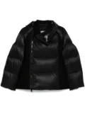 sacai wool-panels puffer jacket - Black