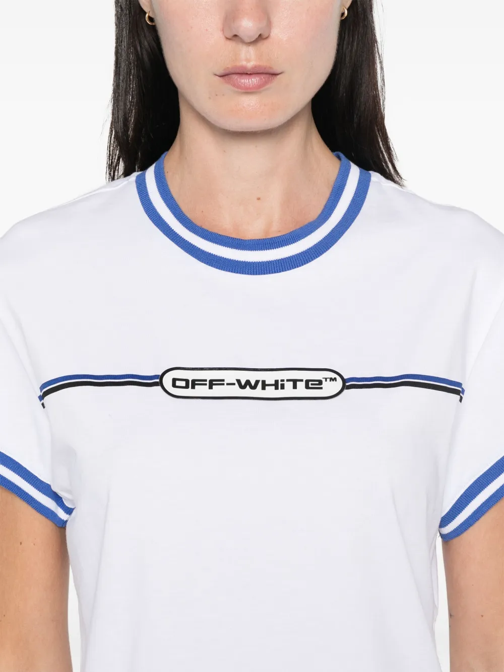 Off-White T-shirt met logoprint Wit