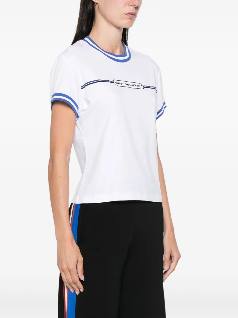 Off-White T-shirt met logoprint Wit