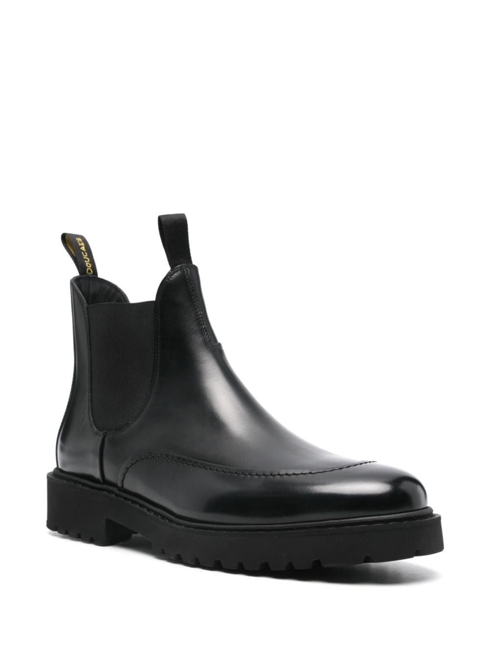 Doucal's panelled-design boots - Zwart