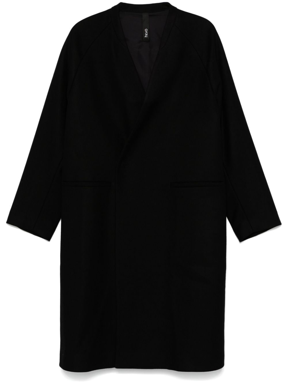 Shop Hevo Lamia Coat In Black