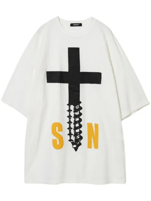 Undercover playera con estampado gráfico