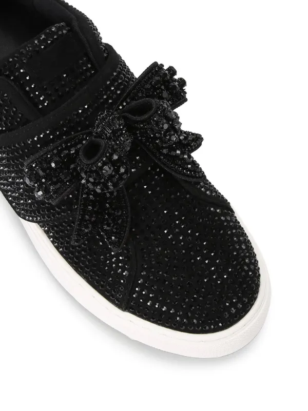 Kurt Geiger London Laney Bow Sneakers Black FARFETCH TR
