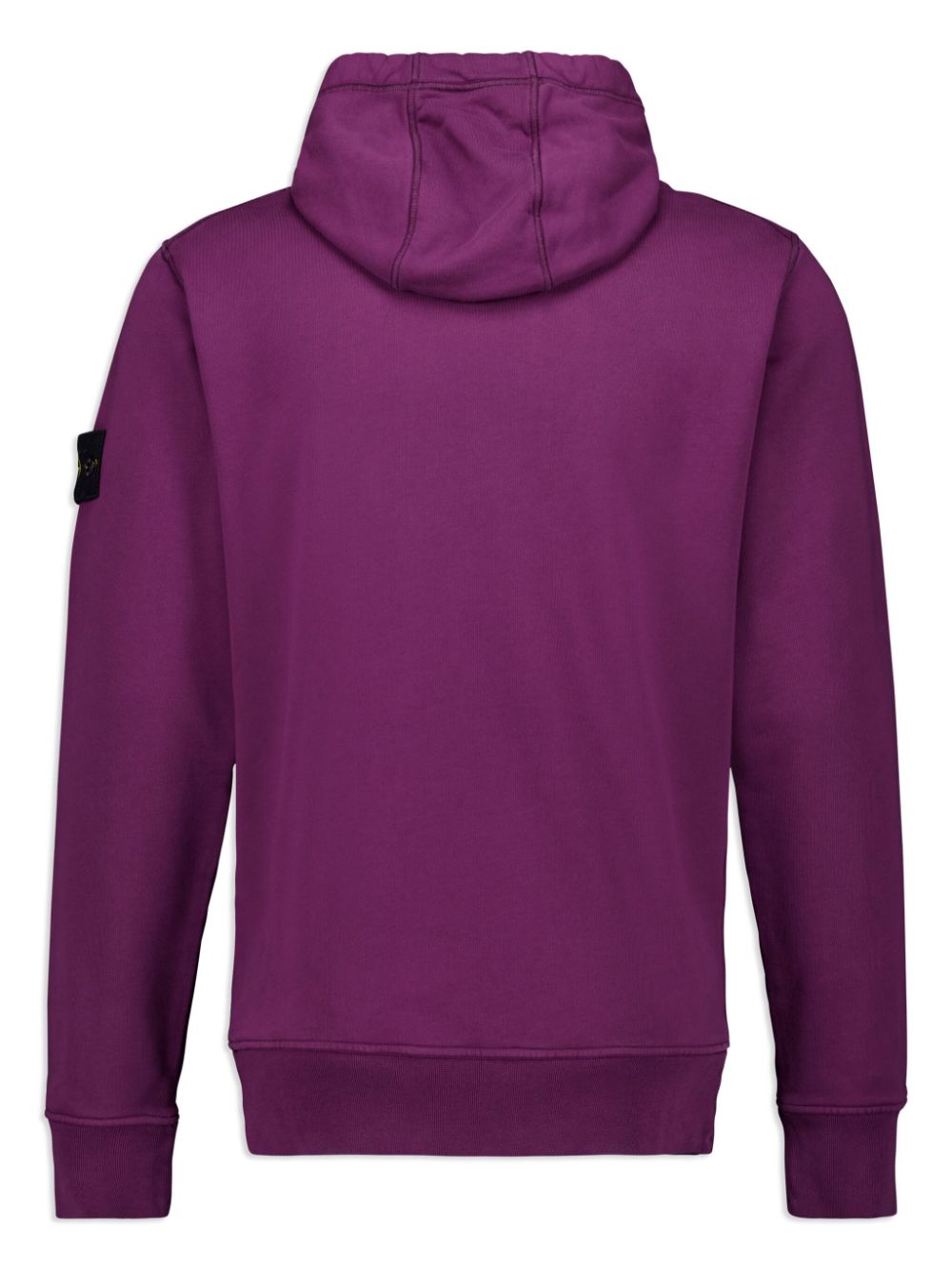 Stone Island Hoodie met trekkoord en logopatch - Paars