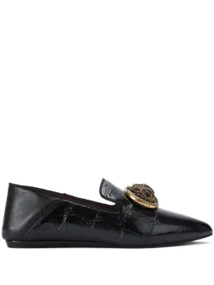 Tod's リングディテール フラットシューズ | ブラック | FARFETCH JP