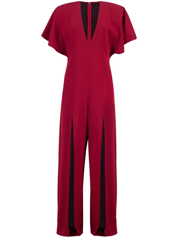 関税込【STELLA MCCARTNEY】サテンジャンプスーツ Stella McCartney サテン ジャンプスーツ | レッド | FARFETCH JP