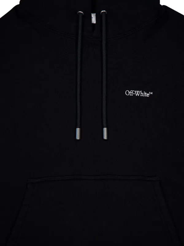 Off-White floral-print Hoodie | Black | FARFETCH