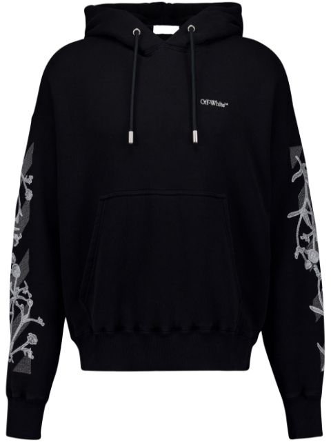 Off-White floral-print hoodie Men