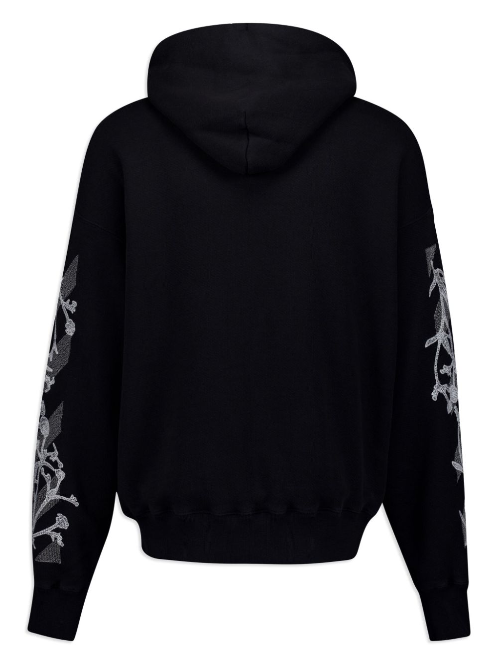 Off-White floral-print hoodie - BLKWHT