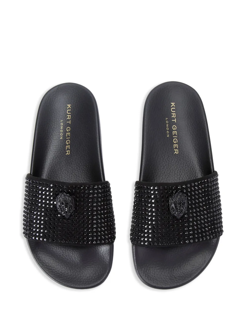 Kurt Geiger London Meena Eagle slippers Zwart