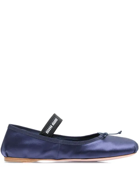 Miu Miu satin ballet flats