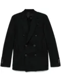 Lardini double-breasted blazer - Black