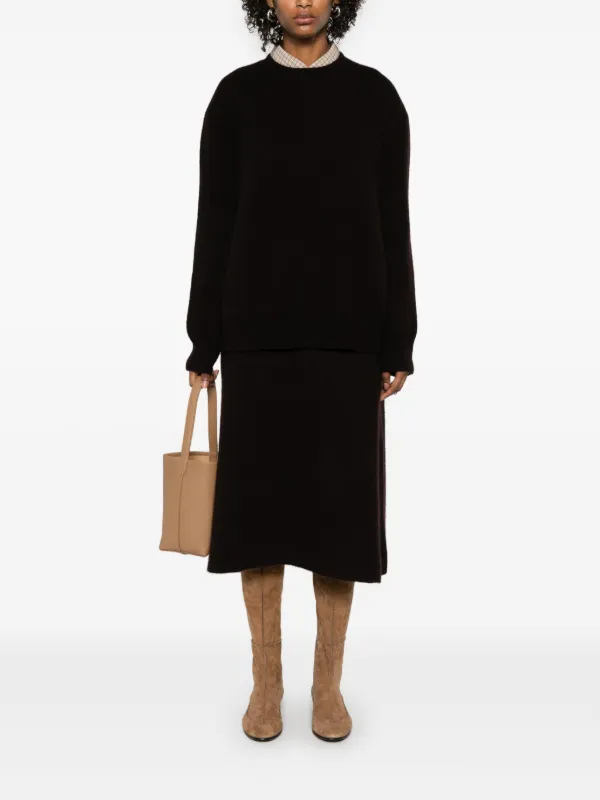 The Row Ivaanka スカート | ブラウン | FARFETCH JP
