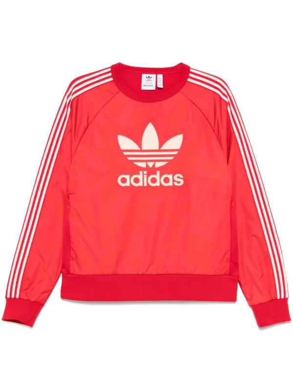 Red adidas trefoil sweatshirt online